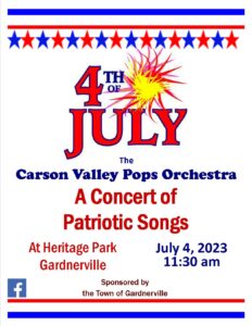 Carson Valley Pops Orchestra concert poster