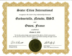 Sister City Official Certificate